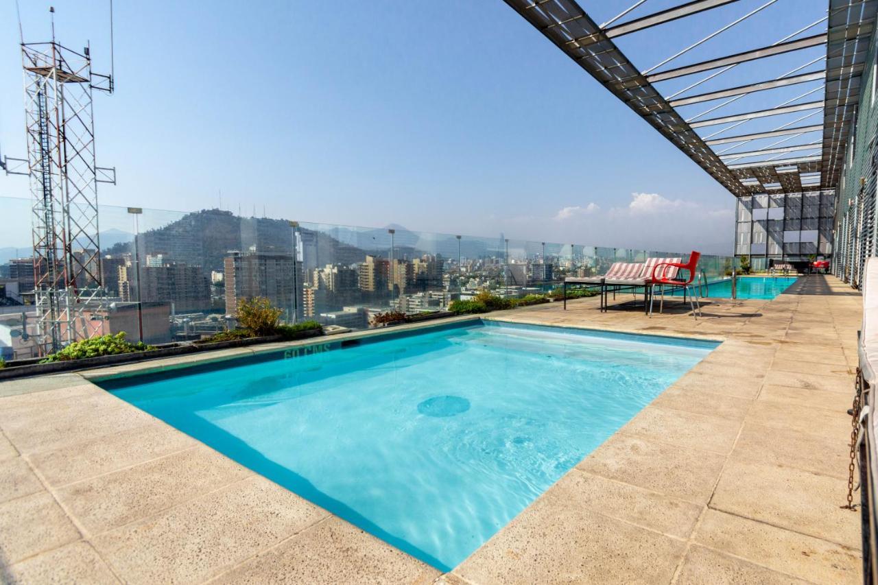 Tribeca Twin Room - Studio With Pool, Wifi, Ac Santiago Dış mekan fotoğraf
