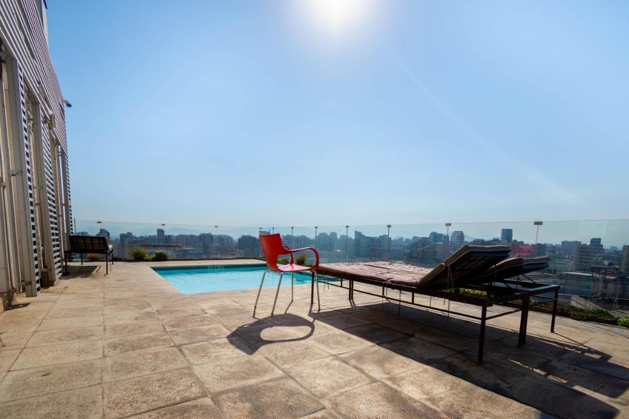 Tribeca Twin Room - Studio With Pool, Wifi, Ac Santiago Dış mekan fotoğraf