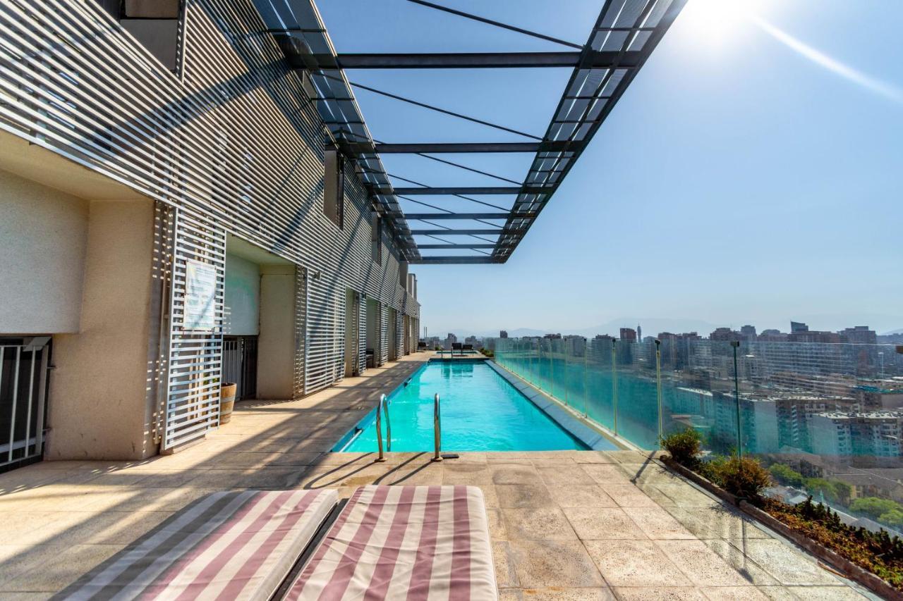 Tribeca Twin Room - Studio With Pool, Wifi, Ac Santiago Dış mekan fotoğraf